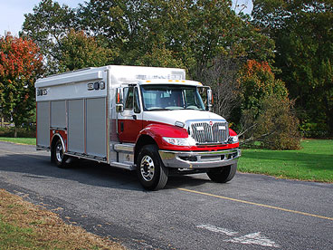 Emergency Vehicle Right Front View